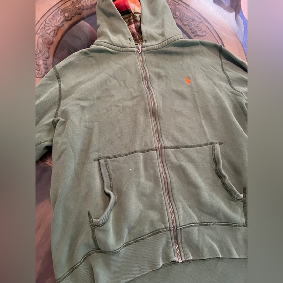 Polo by Ralph Lauren Green Zip-Up Sweater - Picture 1 of 4